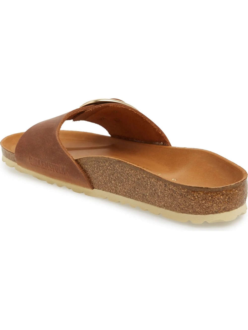 Birkenstock Madrid Sandal in Brown with Gold Buckle Size 36 - great condition - Picture 4 of 7